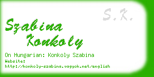 szabina konkoly business card